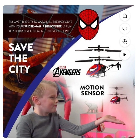 Marvel Spider-Man LED RC Helicopter - Picture 5 of 6